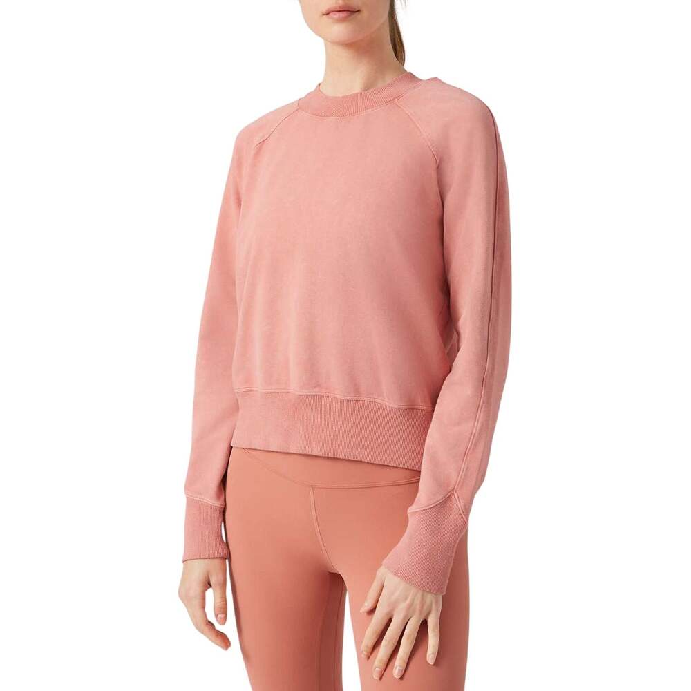 Lululemon Ready to Roll Crew Dye Rustic Coral Size 6 Sweatshirt Comfort